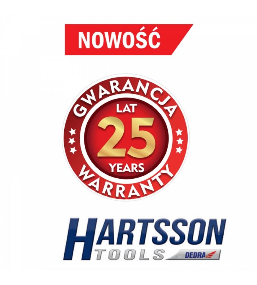 HARTSSON sada 1/4" HEX, CrV 46-dílná, hlavice + bity, 17K046 Dedra