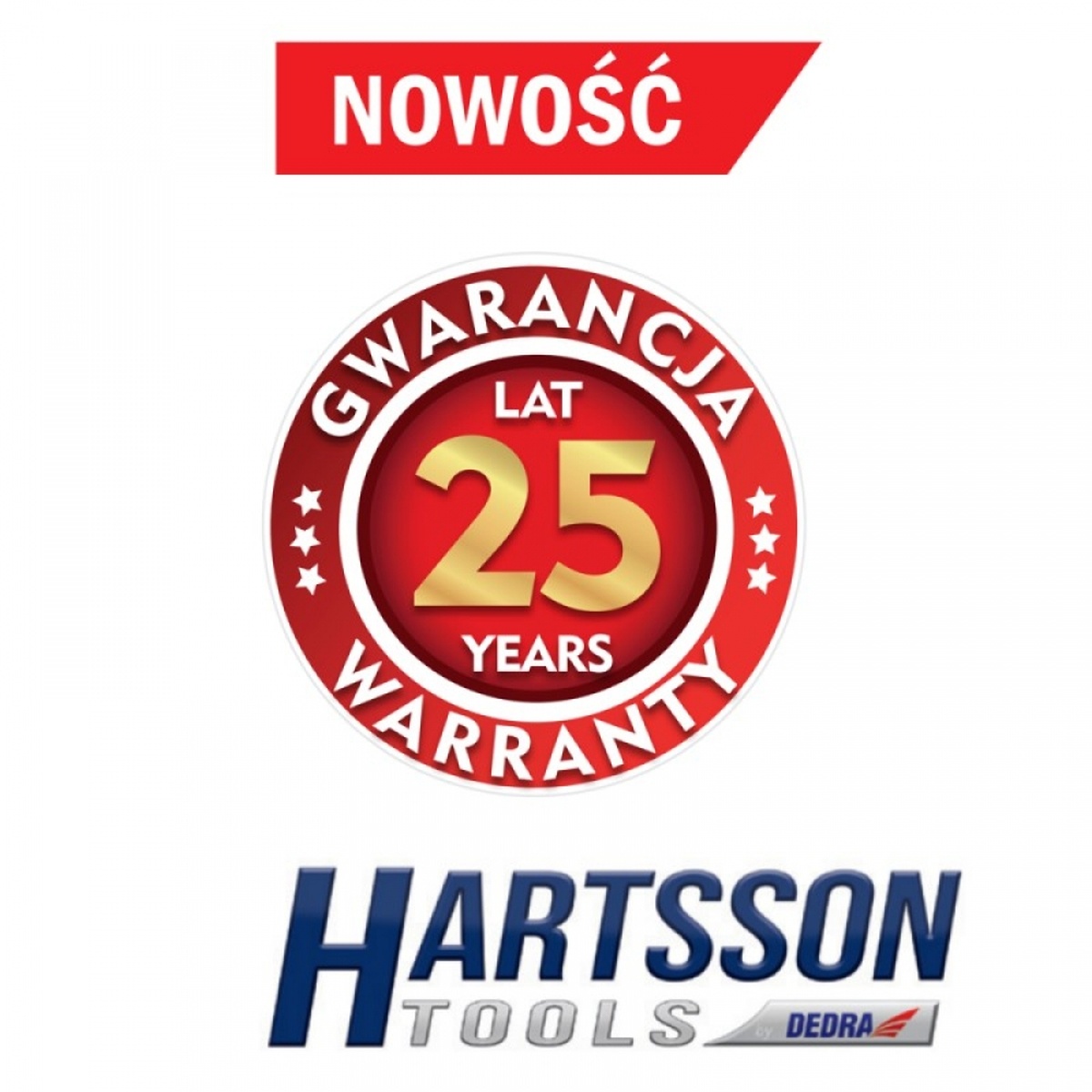 HARTSSON sada nástrčných klíčů 1/2", 25-dílů HEX, CrV 17K025 Dedra