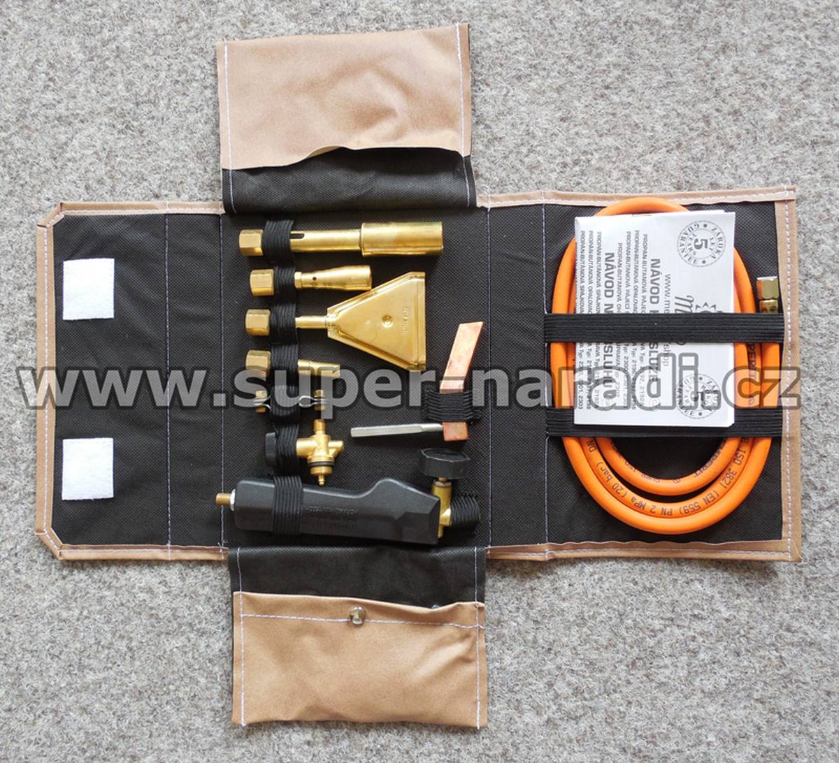 MEVA Pájecí PB souprava 4x hořák 0,8 - 3,5 kW v brašně, 2192