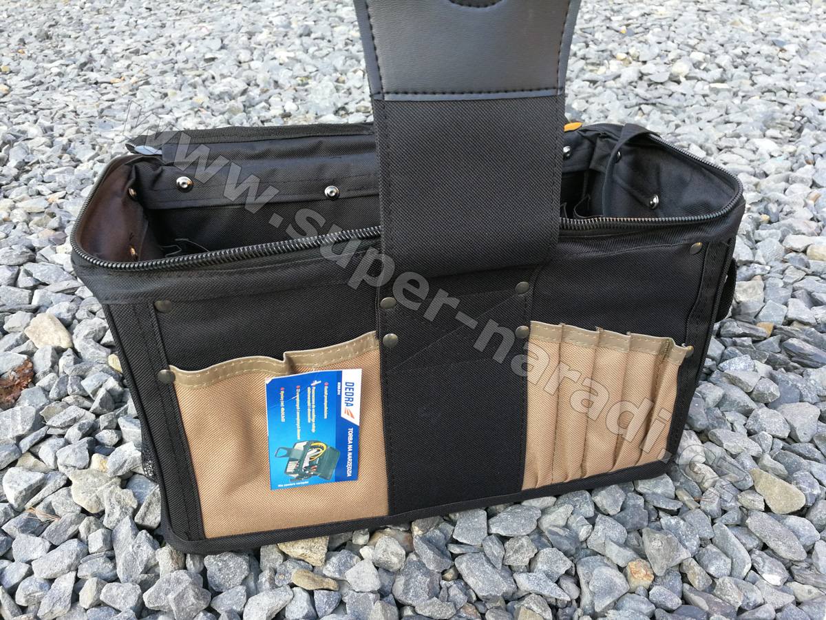 Dedra Taška, brašna na nářadí 40x24x23cm Kvadrát M360.014 s pevnými boky