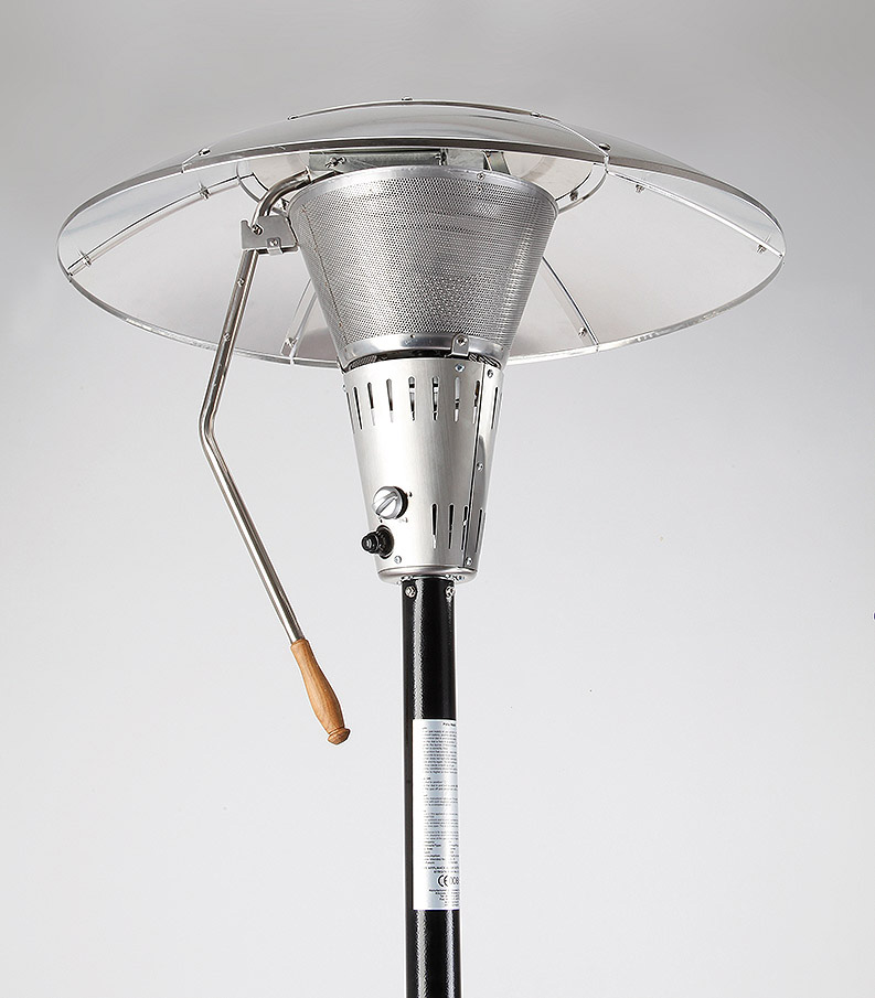 MEVA Zahradní topidlo ETNA Deluxe 13 kW naklápěcí TZ19001 černé