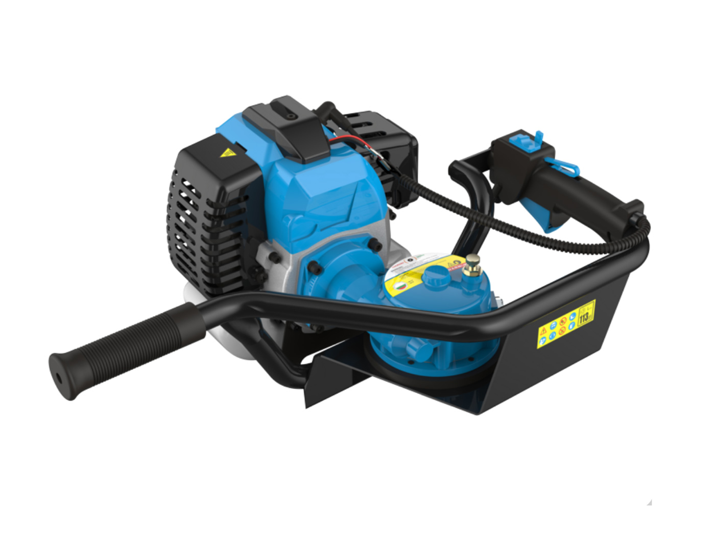 GÜDE Půdní vrták GE 2200, 2,2 kW benzínový 3 vrtáky 94139, jamkovač