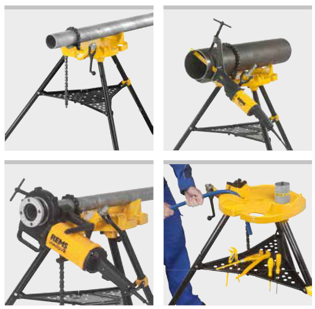 REMS Aquila 3B 120270, mobilní stojan se svěrákem do 6" na trubky