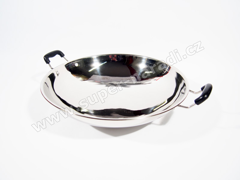 Wok pánev 41 cm z nerezové oceli PWI