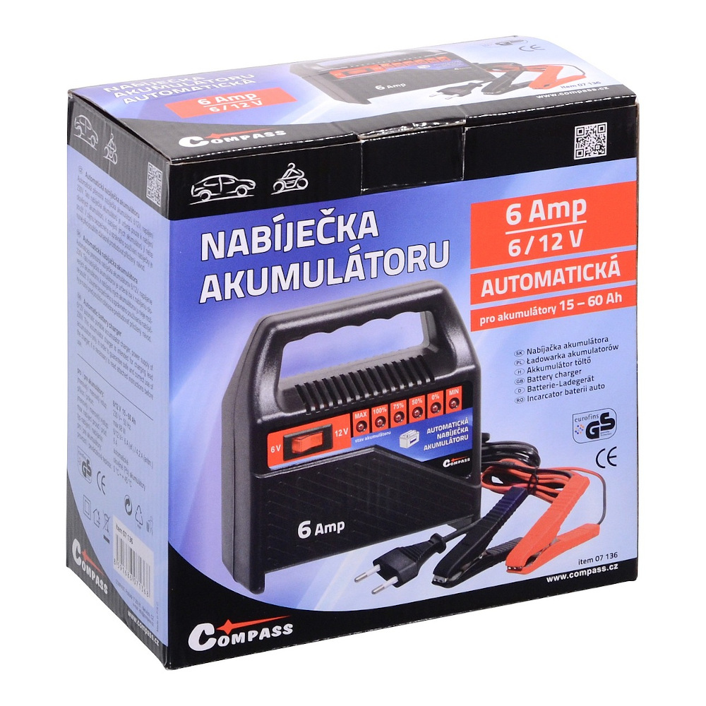 Compass Nabíječka 6Amp 6/12V, 07136