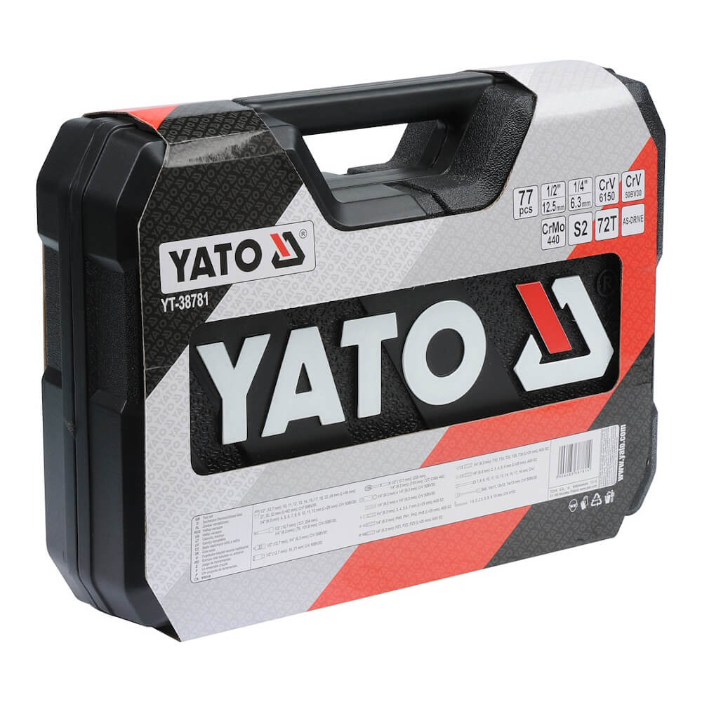 Gola sada 1/2", 1/4" 77 ks Yato 38781