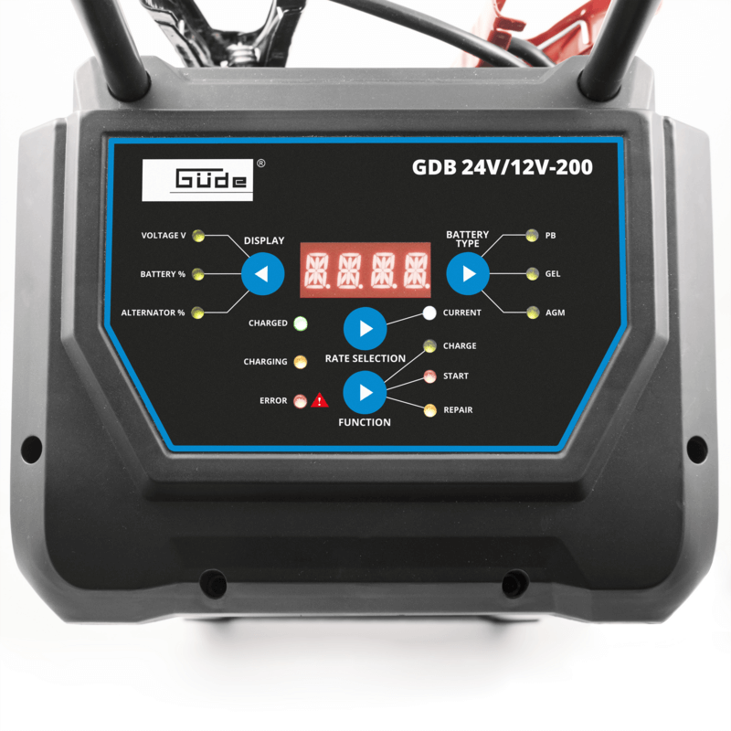 GÜDE Automatická nabíječka baterií GDB 24V/12V-200, 85128