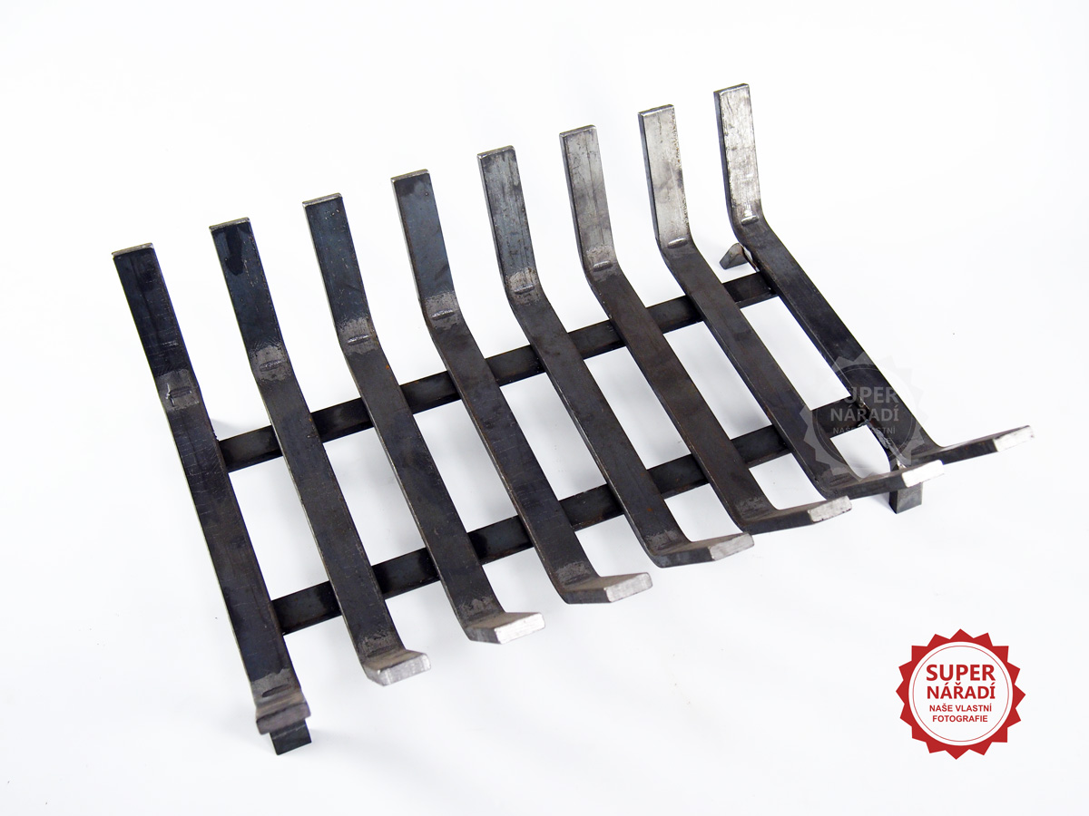 GFire Krbové topeniště, rošt 53x40x16cm, Gladius V8 19003-KR na větší kusy dřeva