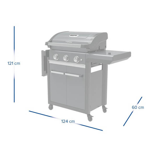 Campingaz 3 Series Premium S plynový gril + vařič, skříňka 2000037280 šedý Culinary