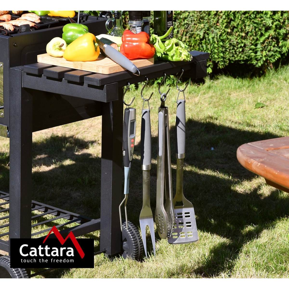 Grilovací obracečka 45 cm Shark Cattara 13073 nerez, šedá