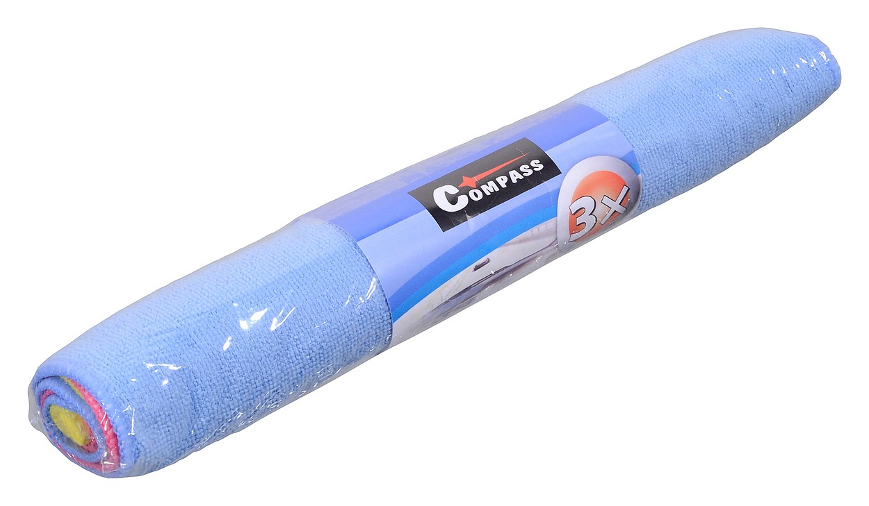 Mycí utěrky Microfiber 40x40cm 3ks Compass 10364