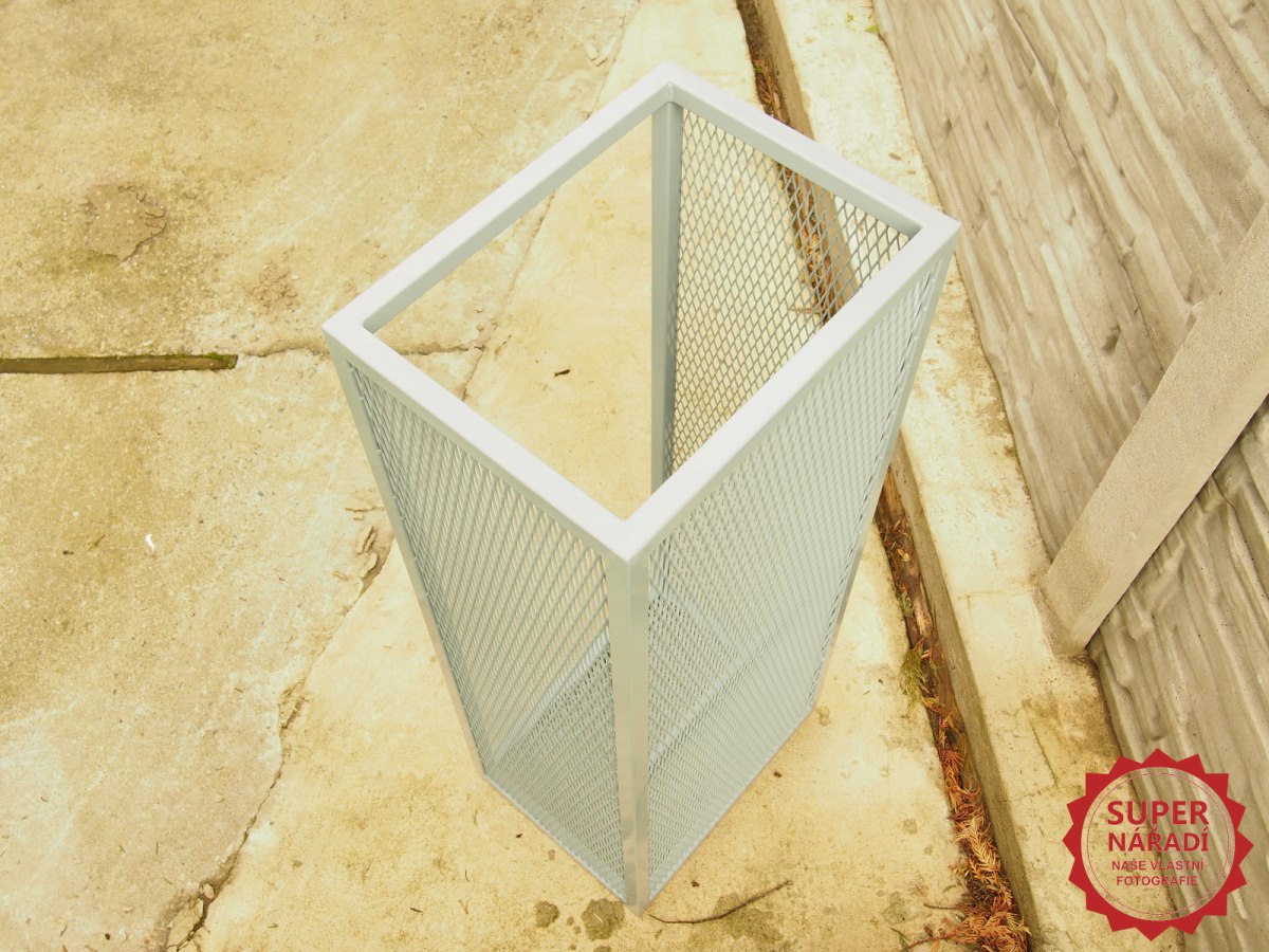 GFIRE stojan na dřevo 46x35x110cm Mercury Tower zásobník - šedý