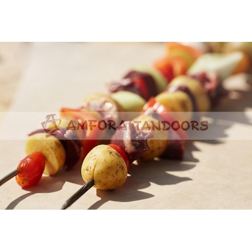 Dvojitý špíz 44 cm nerez Amfora Tandoors 00001802 závěsný