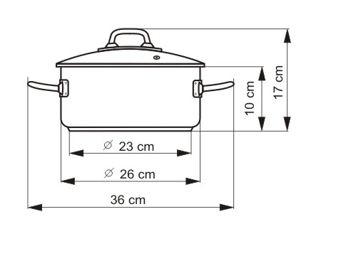 Kolimax Kastrol 26 cm s poklicí, 4,5 l, nerez Professional 160102