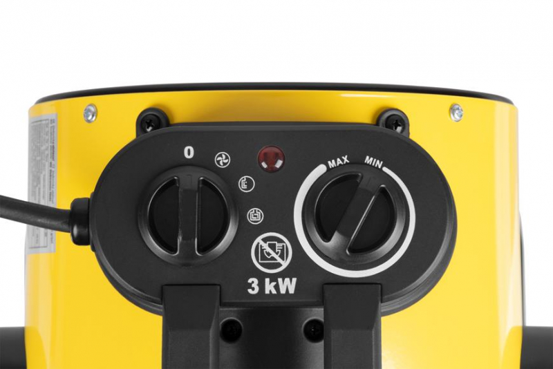 Strend Pro elektrické spirálové topidlo 3 kW 230V s ventilátorem 119581, BGP1912-30 naklápěcí