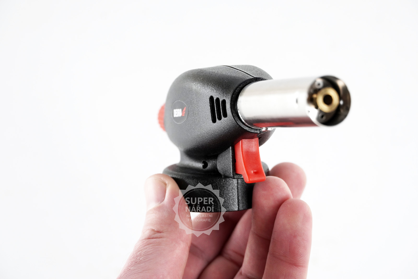 Dedra Plynový hořák 20 mm 1,3 kW piezo 31A032 1200°C na odtlačné ventilové kartuše 227g