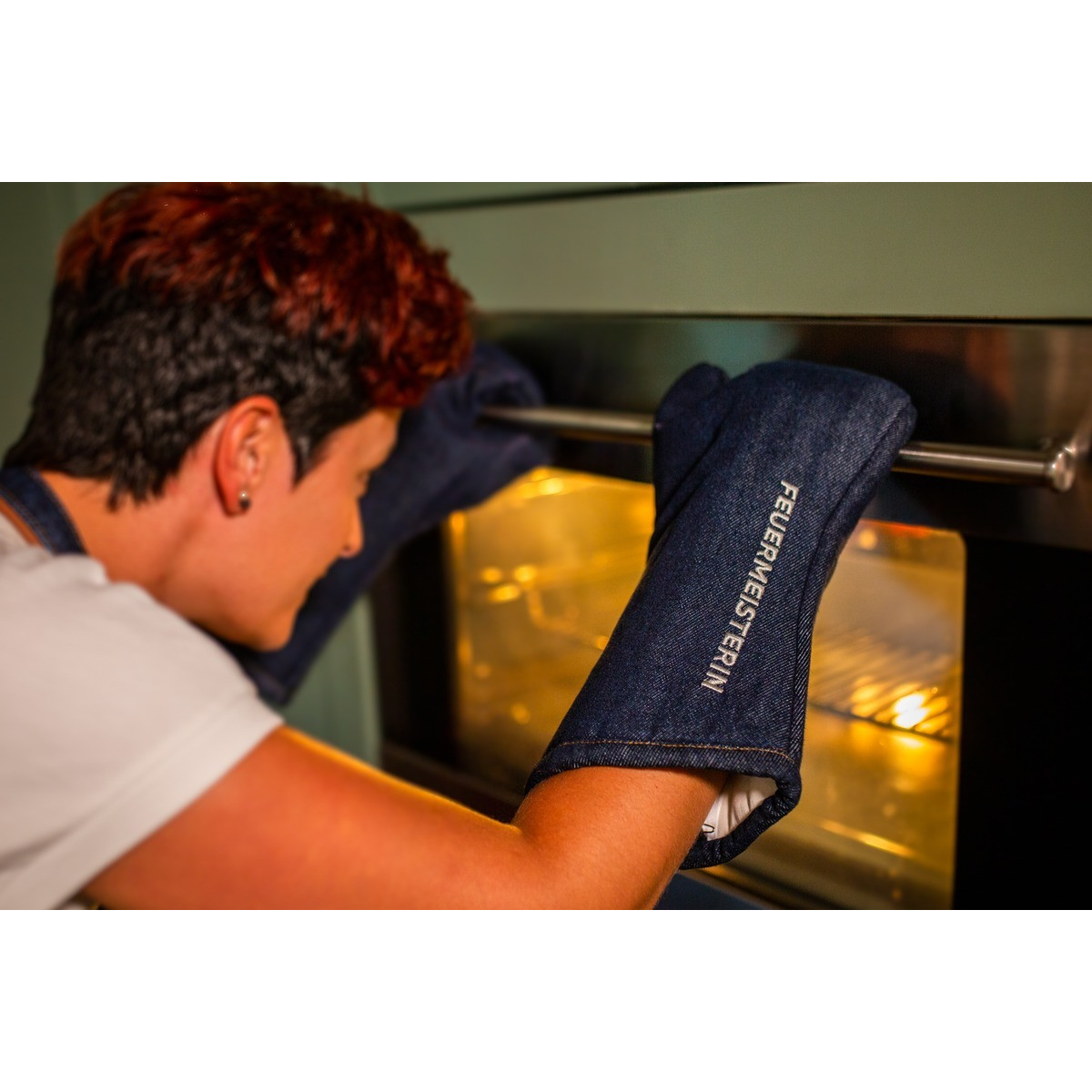 Kuchyňské rukavice Premium Denim Feuermeister 9180FM140A pár