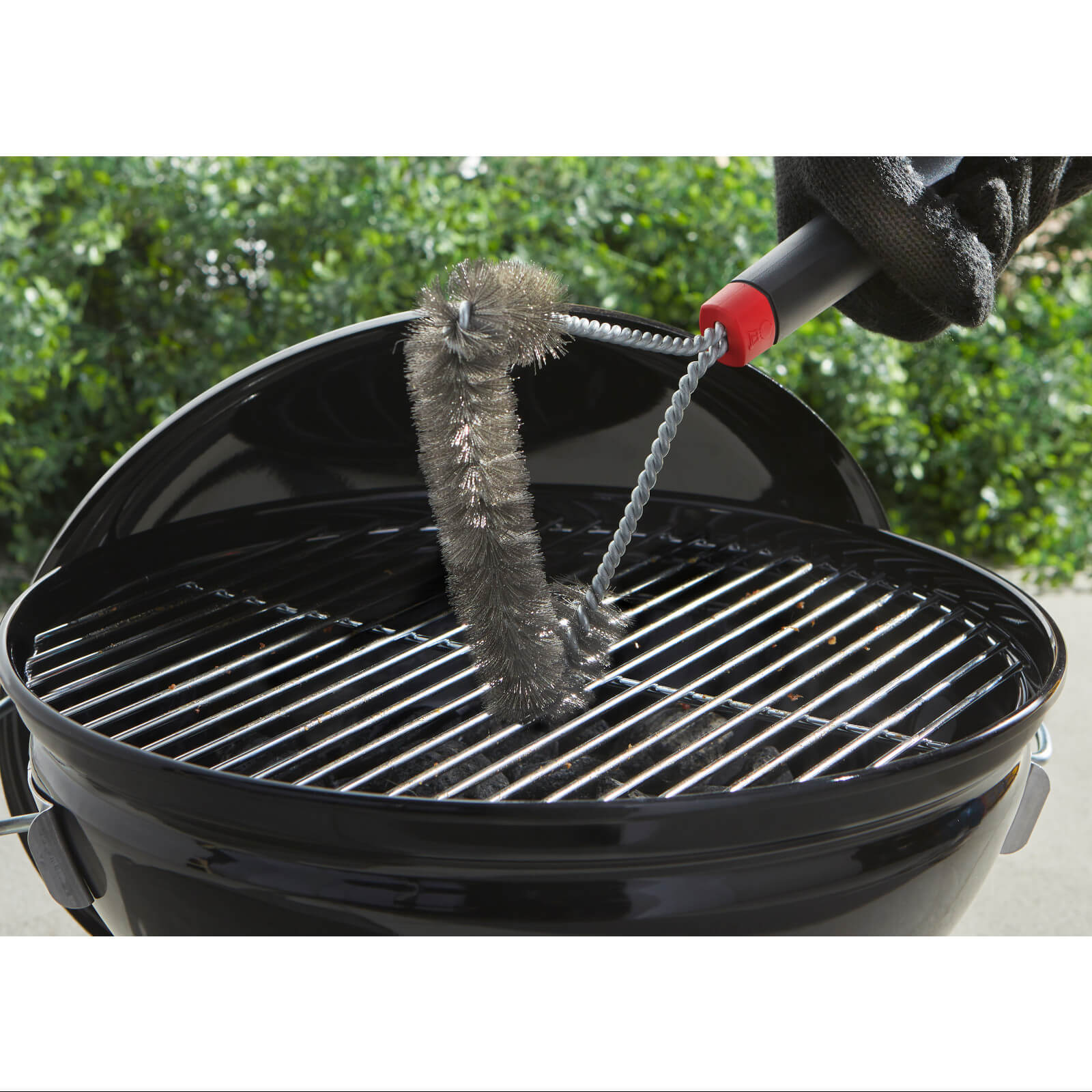 Weber Trojhranný kartáč 30 cm na rošty 6277, triangl RED New krátký