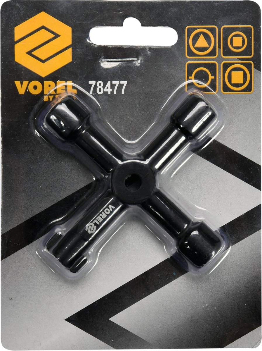 Vorel Univerzální klíč 72 x 72 mm, kříž pro servisní skříně měřidel