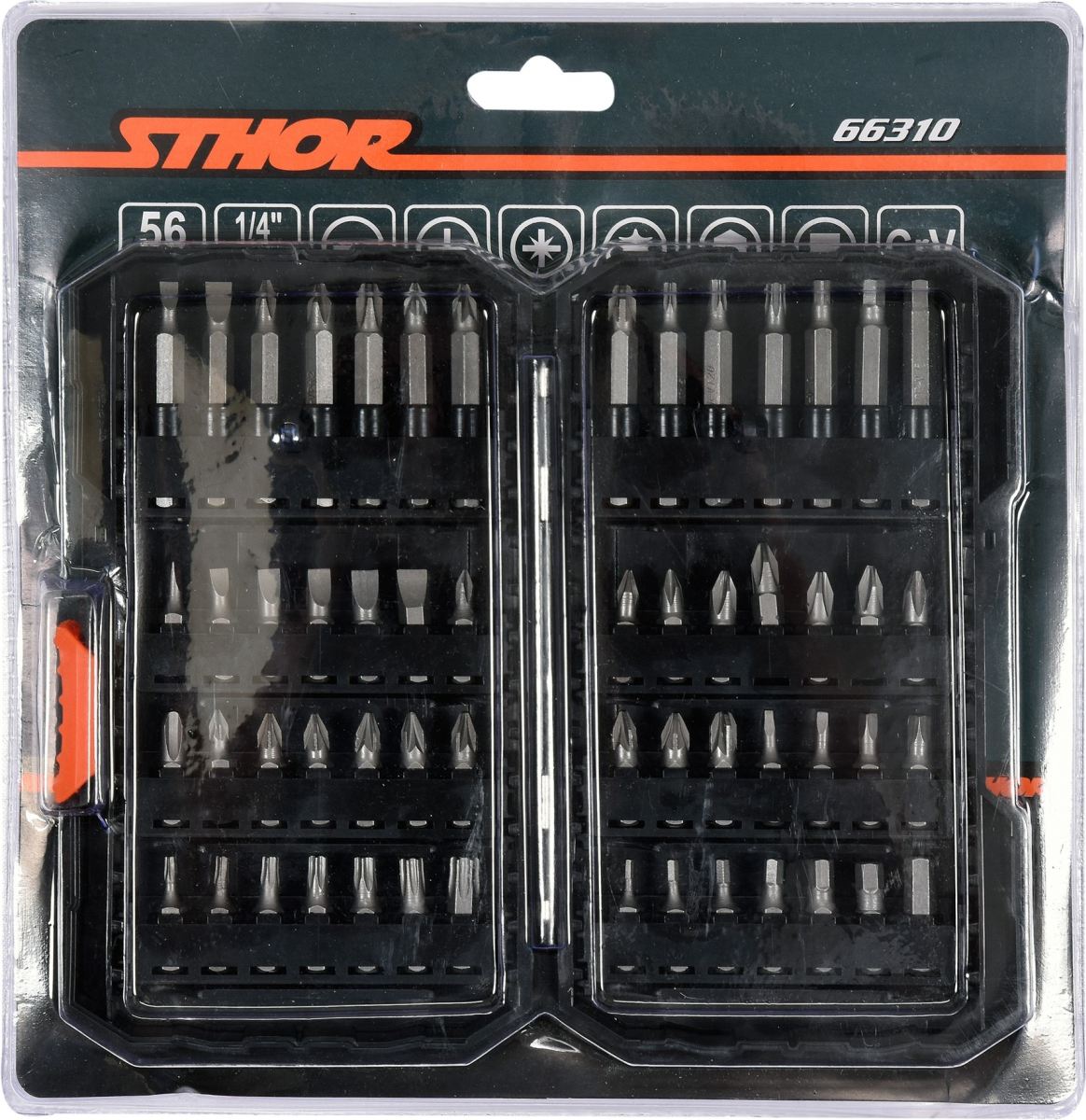 Sthor Sada bitů 1/4" 56 ks TO-66310