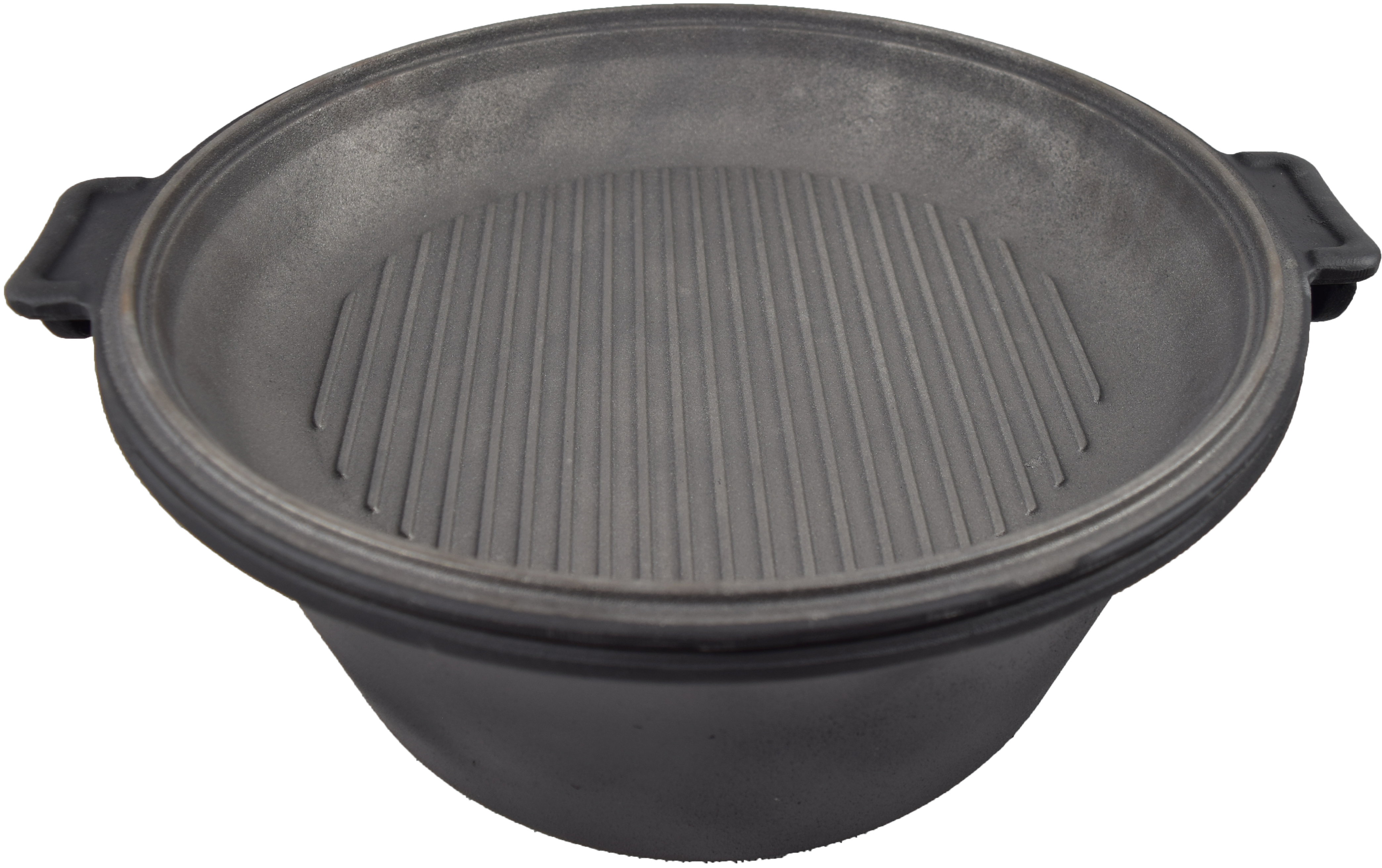 Kawmet Litinový maďarský kotlík 9l 2v1 + grilovací pánev W00481