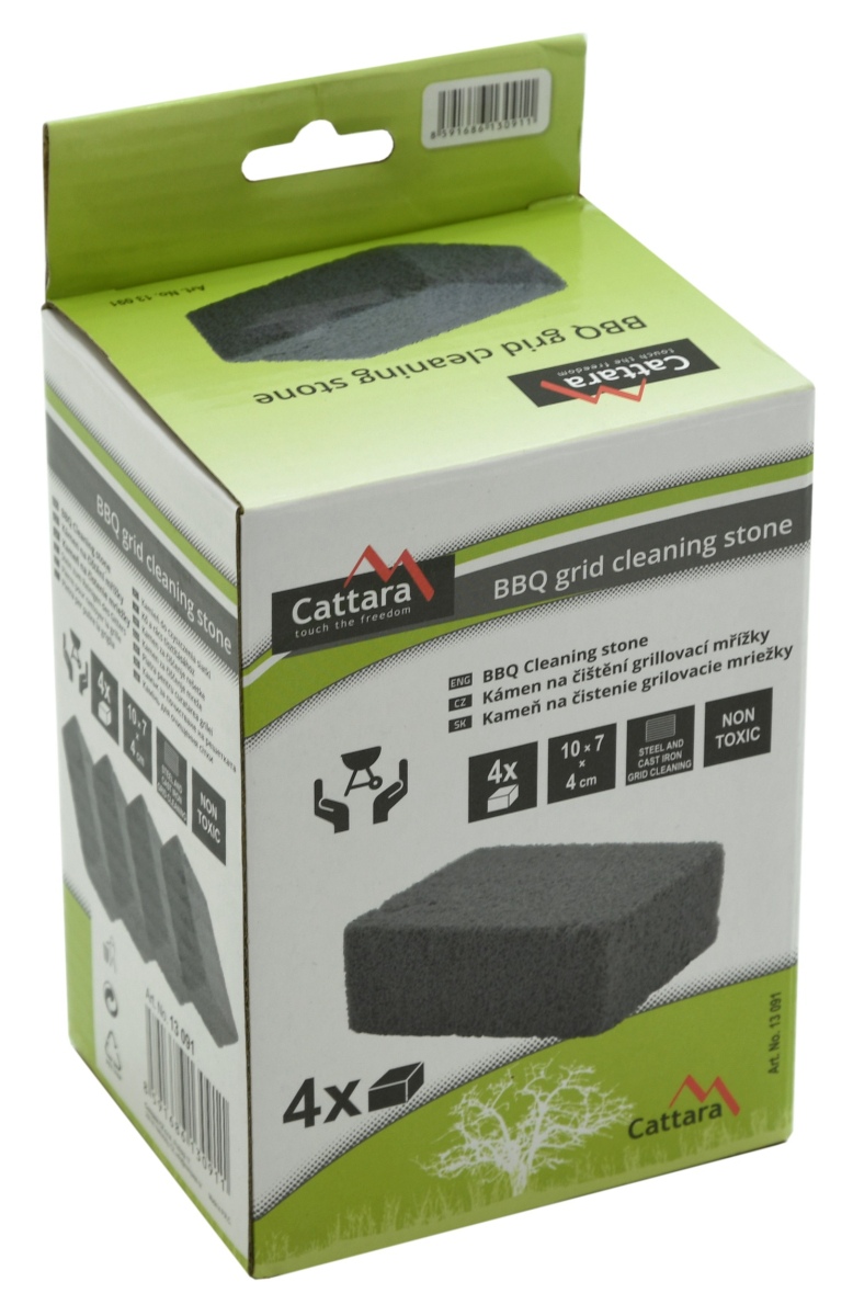 Cattara Kámen 4ks 10x7x4 cm na čištění grilovací mřížky, roštů, 13091 pemza