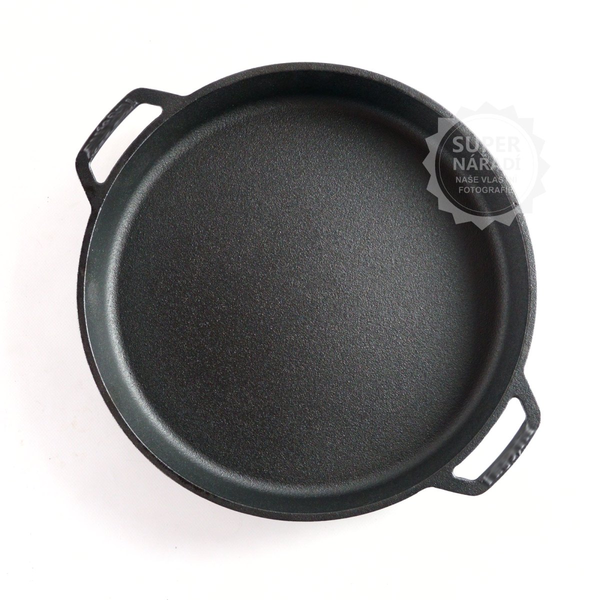 Litinová pánev 35 cm / 6 cm, Gastro PROFI, 2 uši PWI 4507