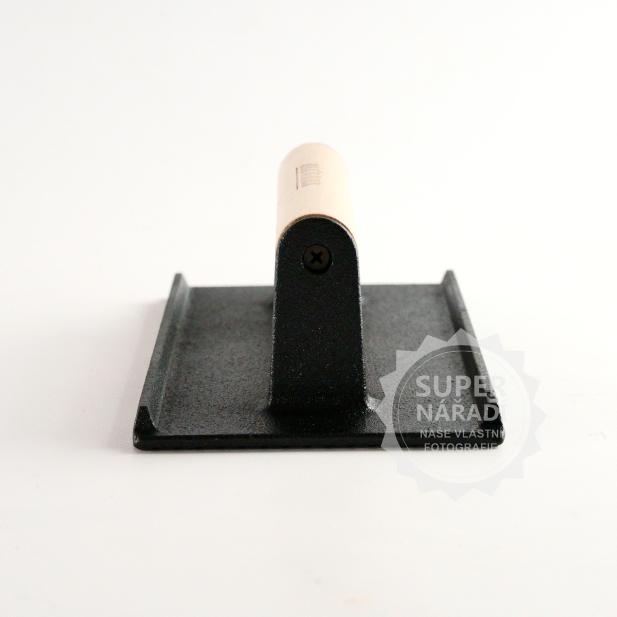 Litinový lis, žehlička na maso a burgery 21x11x7cm s dřevěnou rukojetí PWI Burger Press 4650