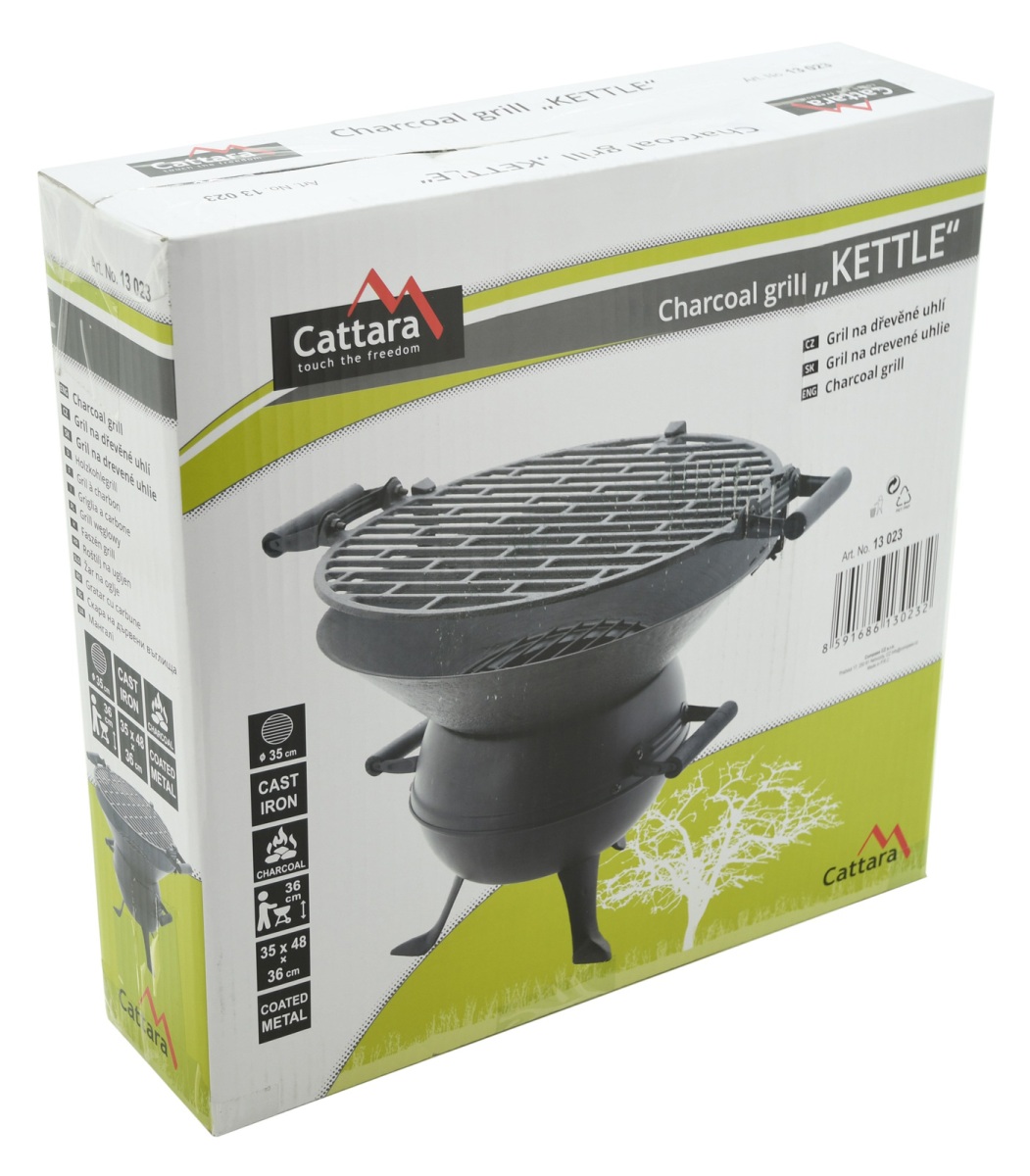 Cattara Gril Kettle 35cm 13023, litinový na nožkách