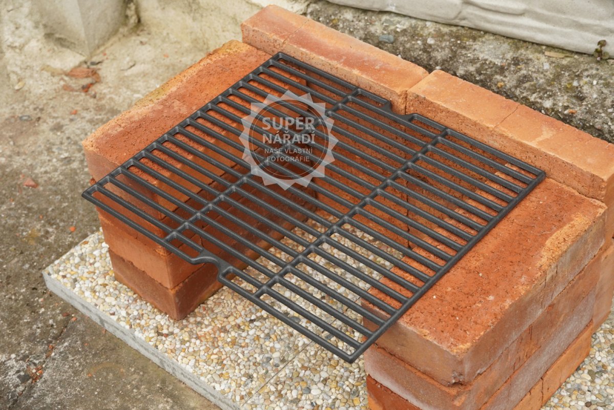 Litinový grilovací rošt 43x37cm G21 pro gril Argentina BBQ, 6390364
