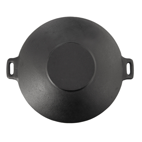 Orion pánev litina Wok 30 cm, 112989 masivní litinová pánvička