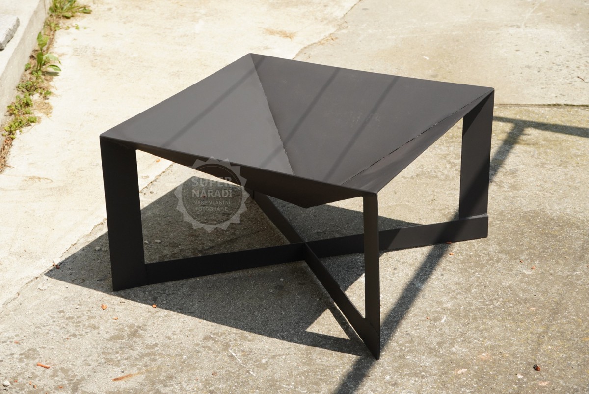 PLD Ocelové ohniště Quad 70x70x40cm KRB2, termo, se čtvercovou základnou