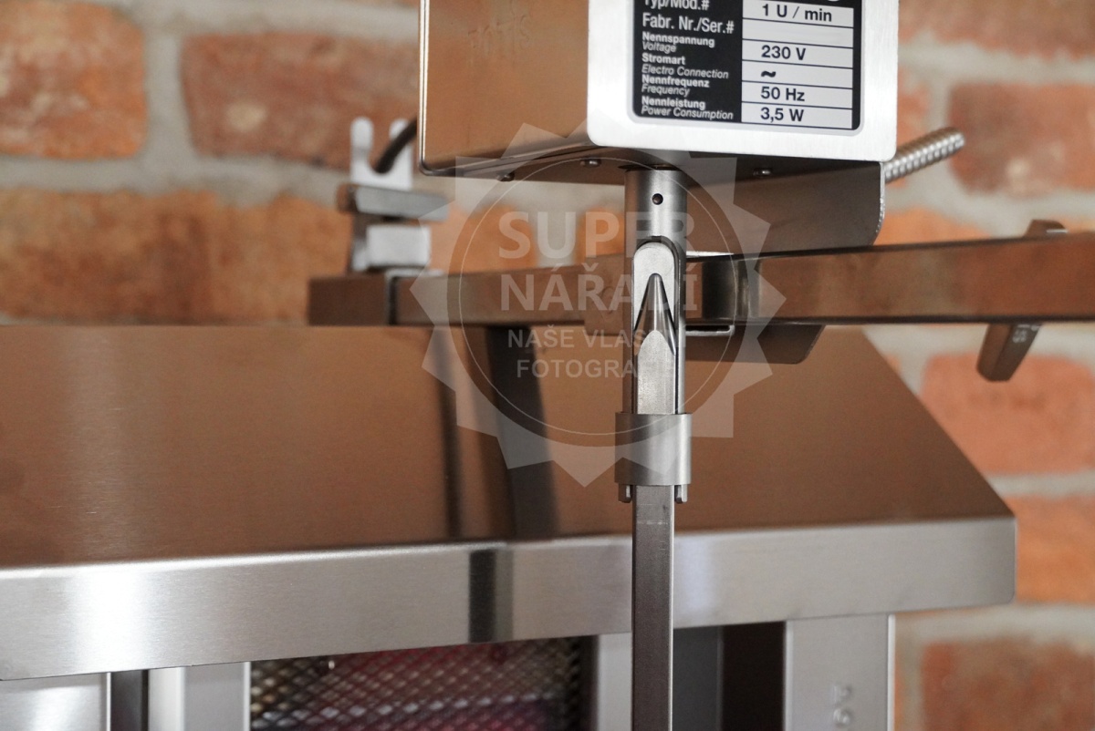 Gyros gril Potis G2/S plynový na kebab do 30 Kg masa, 4 hořáky PB/ZP, 7230170