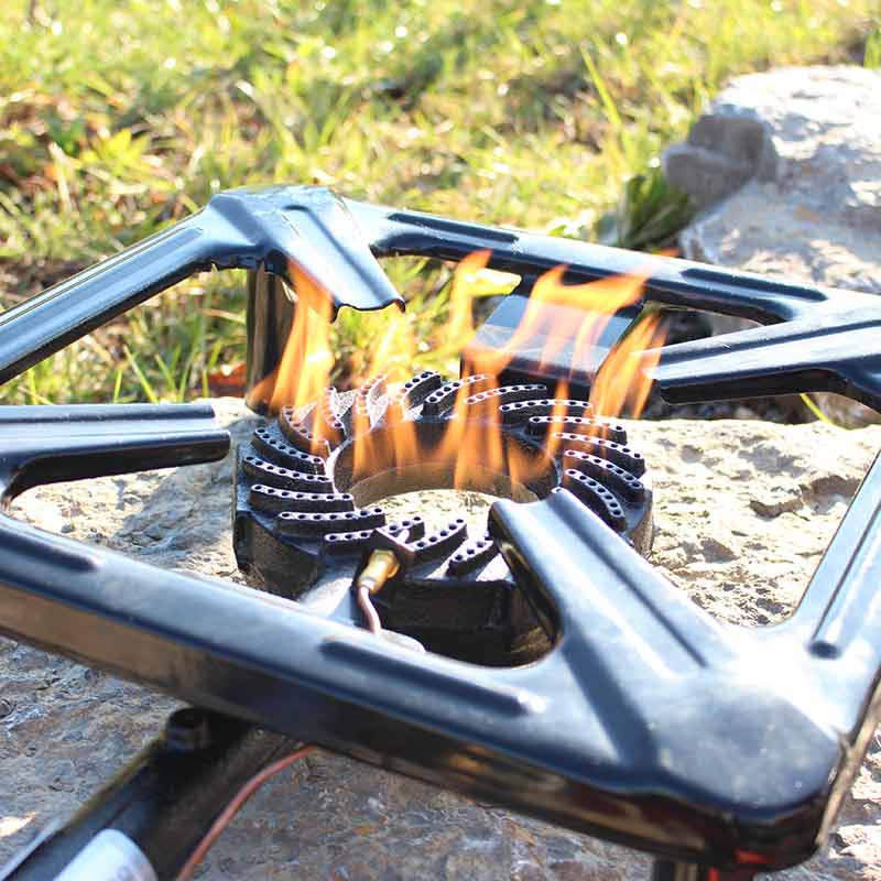 PWI 40401 Průmyslový vařič 40x40x14-18cm 7 kW + termopojistka, PB plynová stolička velká, 50 mbar