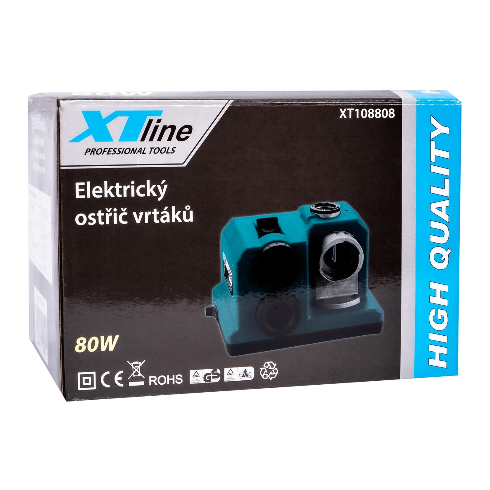 XTLINE Bruska na vrtáky 3-13 mm, 80 W, XT108808 elektrická ostřička 230V