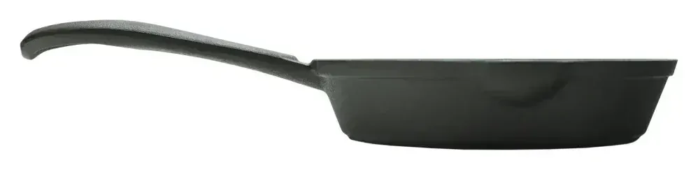 Cattara Grilovací pánev s držadlem LITINA 16 cm, 13059 hladká s výlevkami Mini