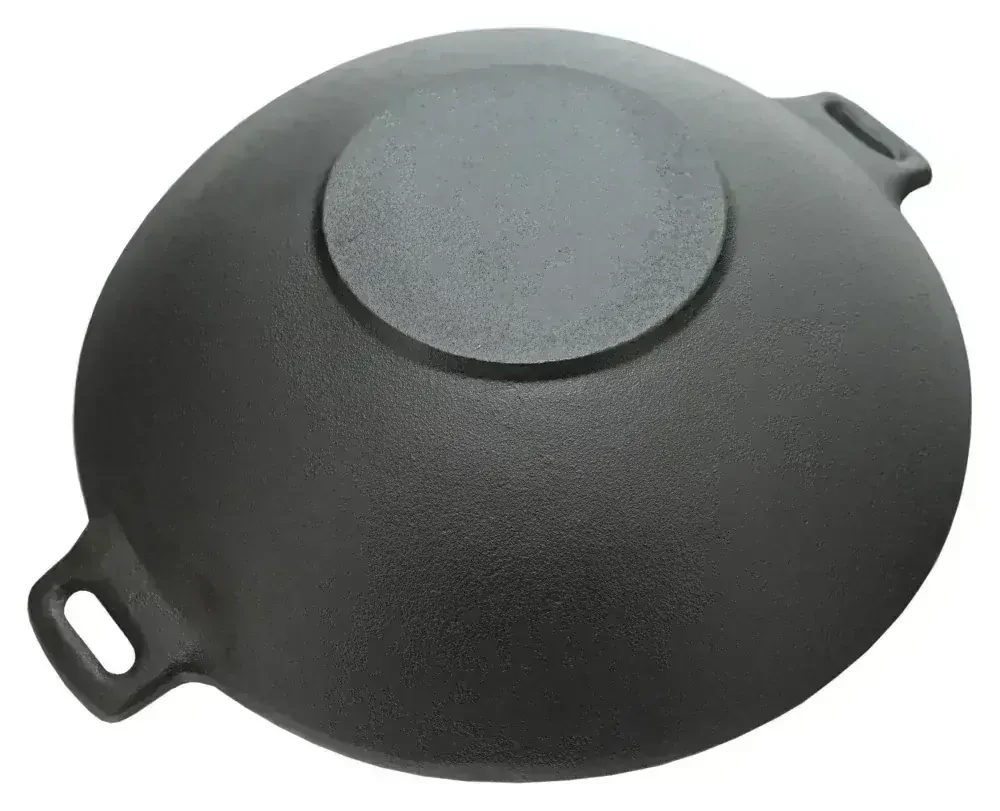 Cattara Grilovací pánev Wok Litina 31cm 13069 se dvěma madly