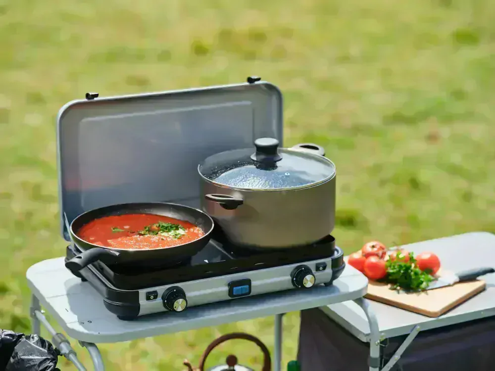 Campingaz Plynový vařič CK2 MAXI 3,6kW 2197173, 2 hořáky, 30 mbar PB s víkem