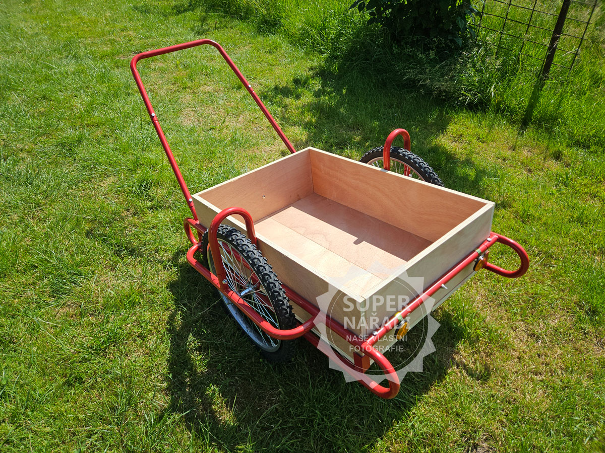 Vozík dvoukolák Optimus 89x63x25cm, nosnost 240kg Strend Pro 212543 - dřevěná korba, kárka