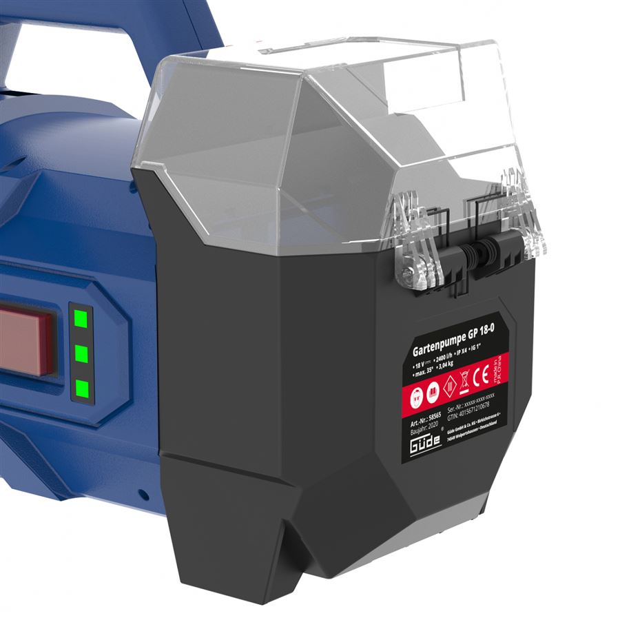 Güde Aku zahradní čerpadlo GP 18-401-30, 58564 18V + akumulátor 4 Ah, nabíječka