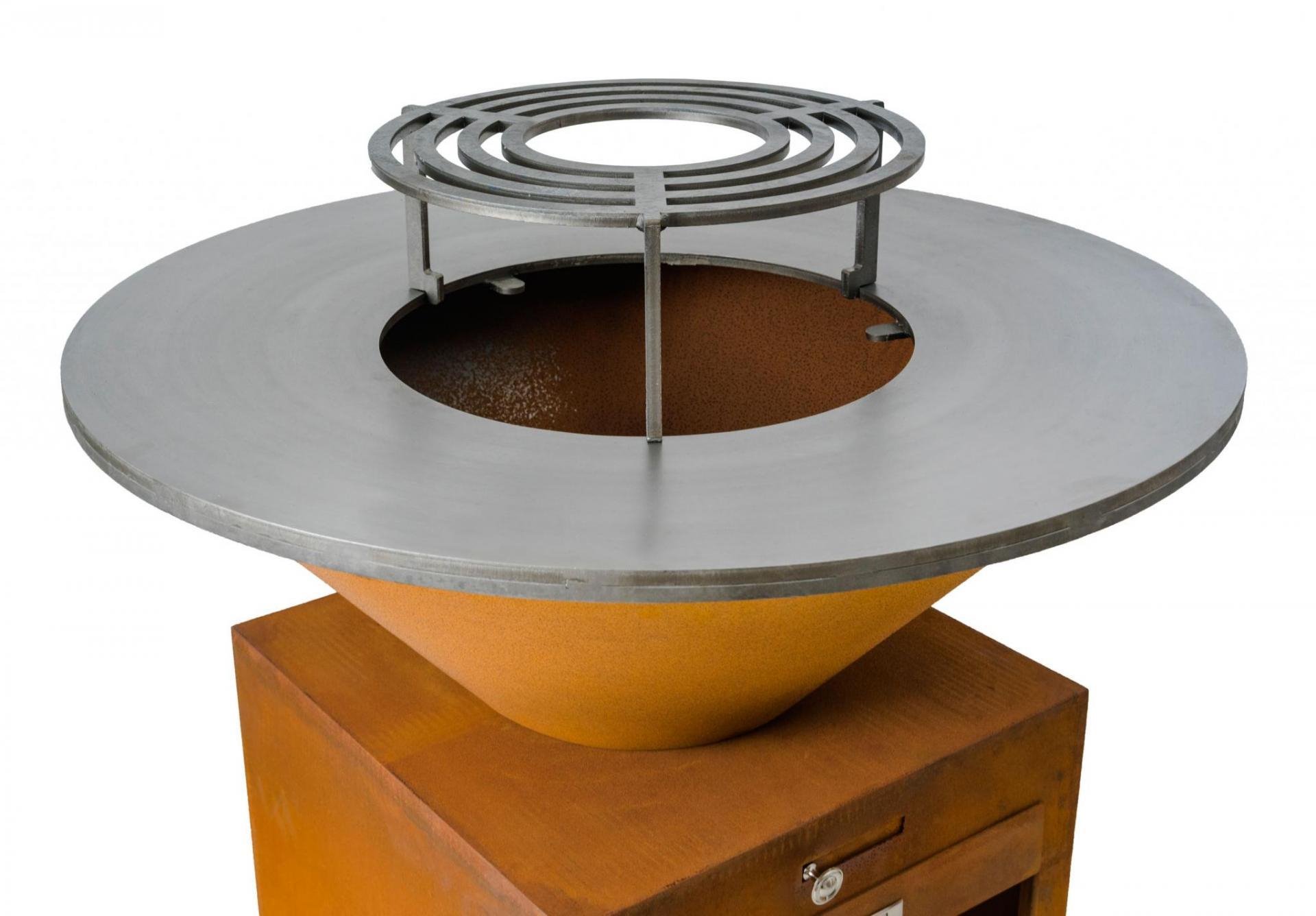 Gril G21 Oregon Corten s planchou 85 cm 63903201, kruhové