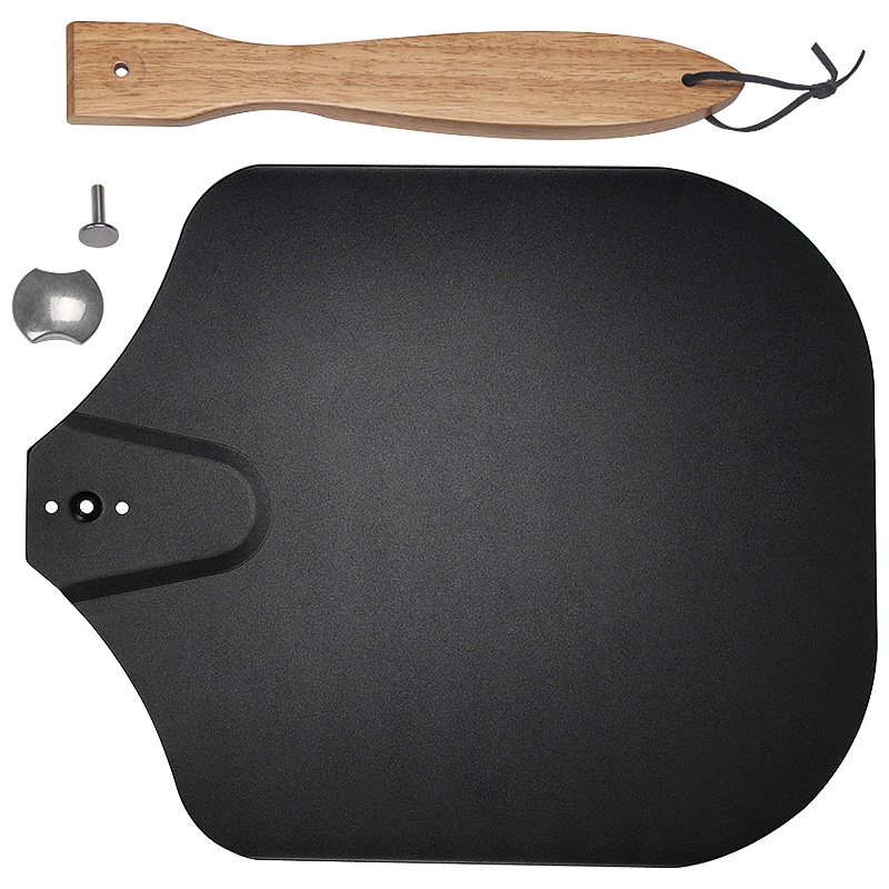 UG Grill Sada pizza příslušenství III, DP-6819B Black - malá lopata, kolébkový nůž, špachtle