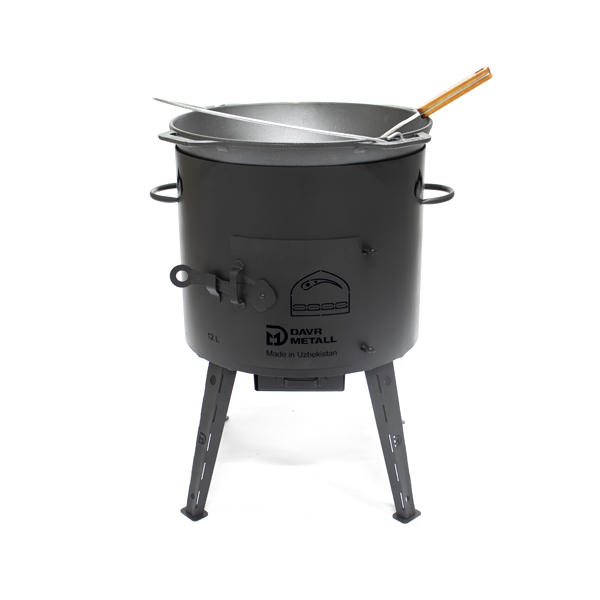 Davr Uzbecká kotlina 40 cm pro kotlíky 12 l s popelníkem, plech 2 mm