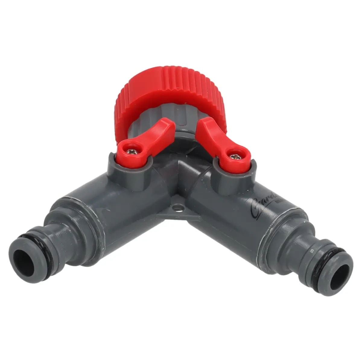 Dedra Dvojitá přípojka na vodovodní kohoutek 3/4"-1" 80N002L s uzávěry, ABS a PP plast