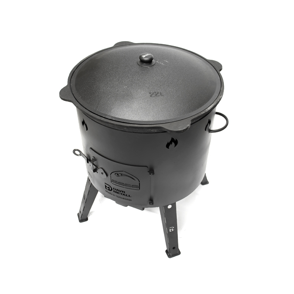 Davr Uzbecká kotlina 49 cm pro kotlíky 22 l s popelníkem, plech 2 mm