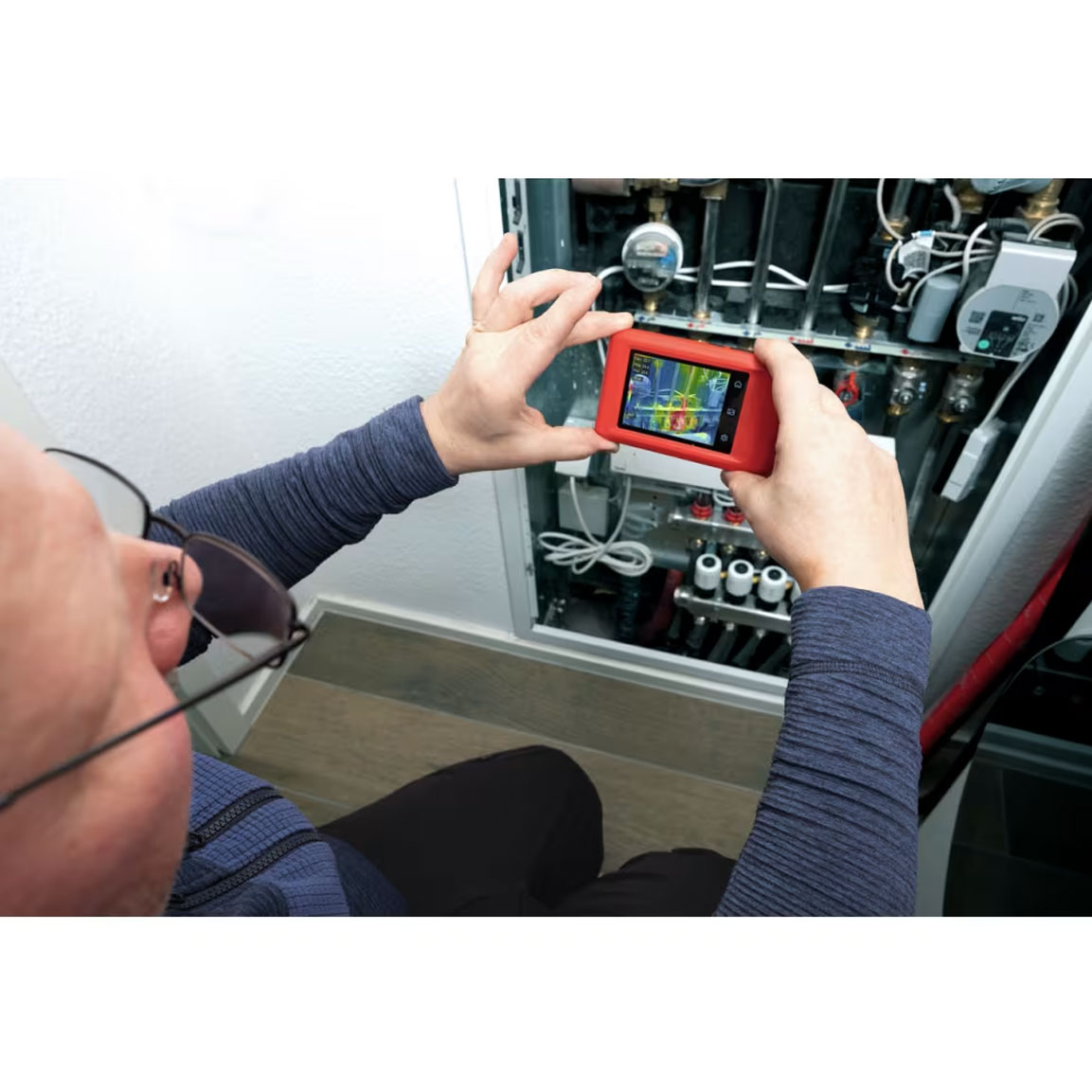 Rothenberger Roinfratect 3,5“ Termovizní kamera -20 až 400°C, 1500005132, USB-C termokamera 640x480, 2448x3264 px