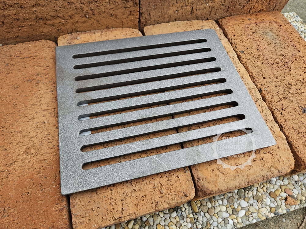 Strend Pro Litinový rošt 255x210x12mm 10x8" 221599, do topeniště kamen, krbů