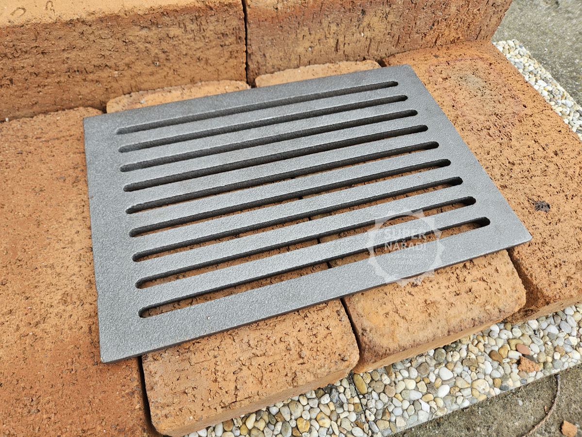 Strend Pro Litinový rošt 315x210x12mm 12x8" 221695, do topeniště kamen, krbů