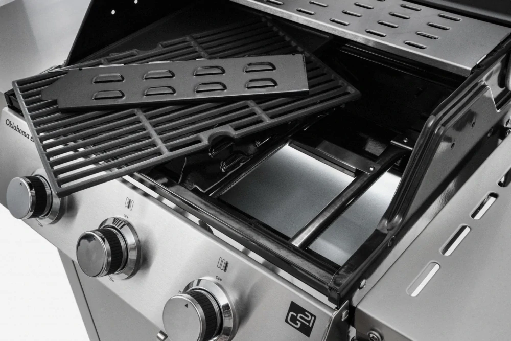 Plynový gril G21 Oklahoma BBQ Premium Line 3 hořáky, 10,5 kW nerezový, 6390310