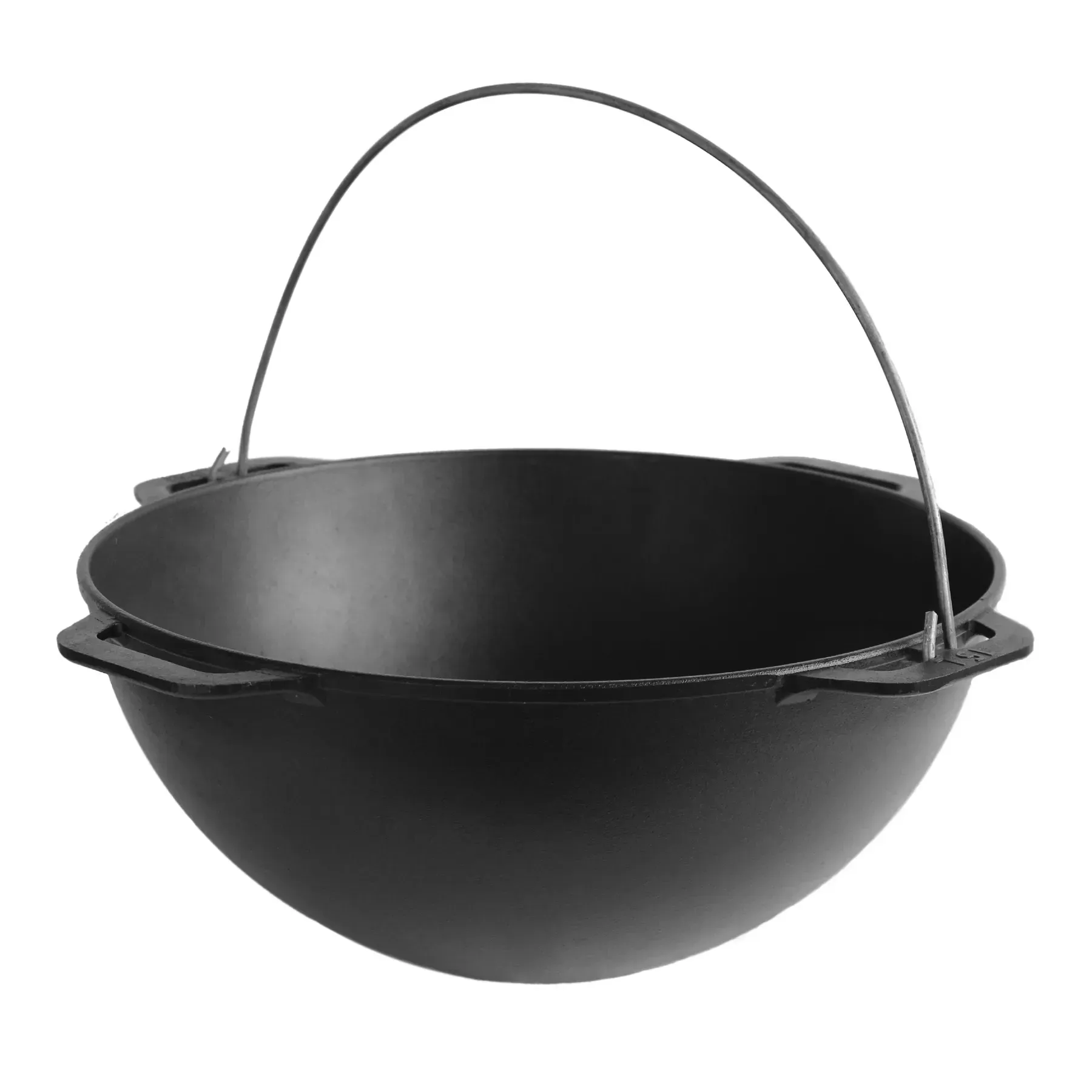 Brizoll Litinový kotlík 36 cm 8l kazan KA08-3 + grilovací pánev-poklička, žebrovaná